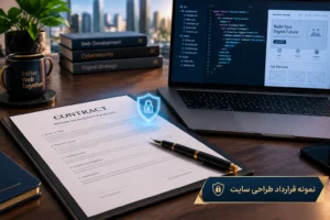 نمونه قرارداد طراحی سایت + نکات کلیدی حقوقی و امنیتی [دانلود فرمت کامل]